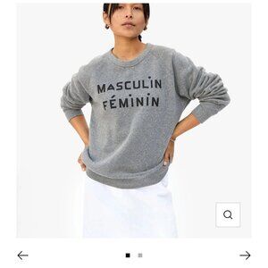 Clare V. Masculin Feminin Oversized Sweatshirt. Sz XS. EUC